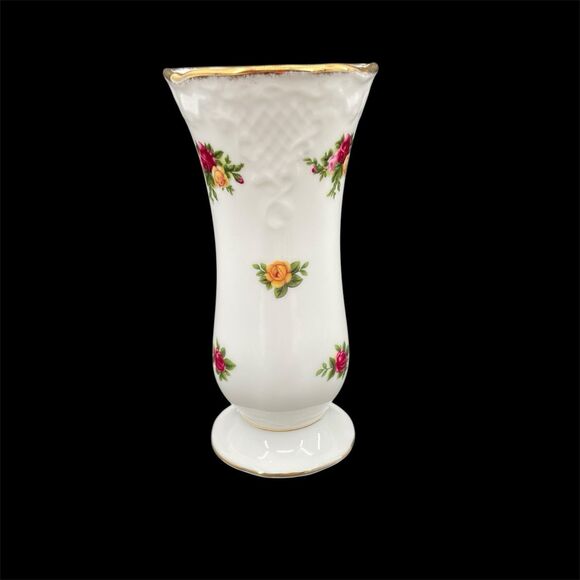 Royal Albert Other - Royal Albert Old Country Roses Posy Vase 5-1/2” Floral Victorian England Vintage